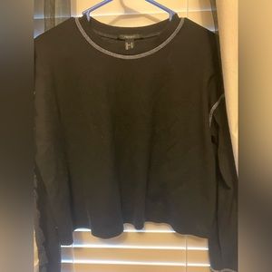 Forever 21 black cropped shirt